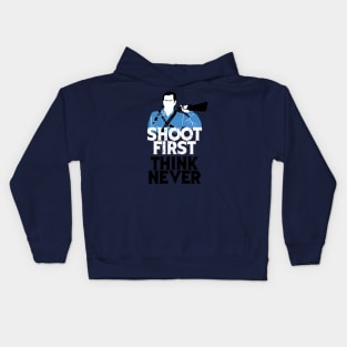 Shoot First, Think Never Kids Hoodie